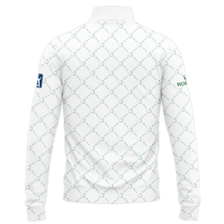 Golf Sport Pattern Color White Mix Masters Tournament Rolex Quarter-Zip Jacket Style Classic