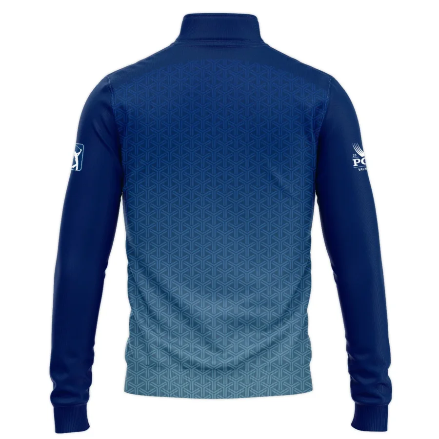 Golf Sport Pattern Blue Sport Uniform 2024 PGA Championship Valhalla Cobra Golf Quarter-Zip Jacket Style Classic