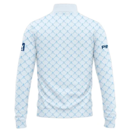 Golf Sport Pattern Light Blue Style 2024 PGA Championship Valhalla Ping Quarter-Zip Jacket Style Classic