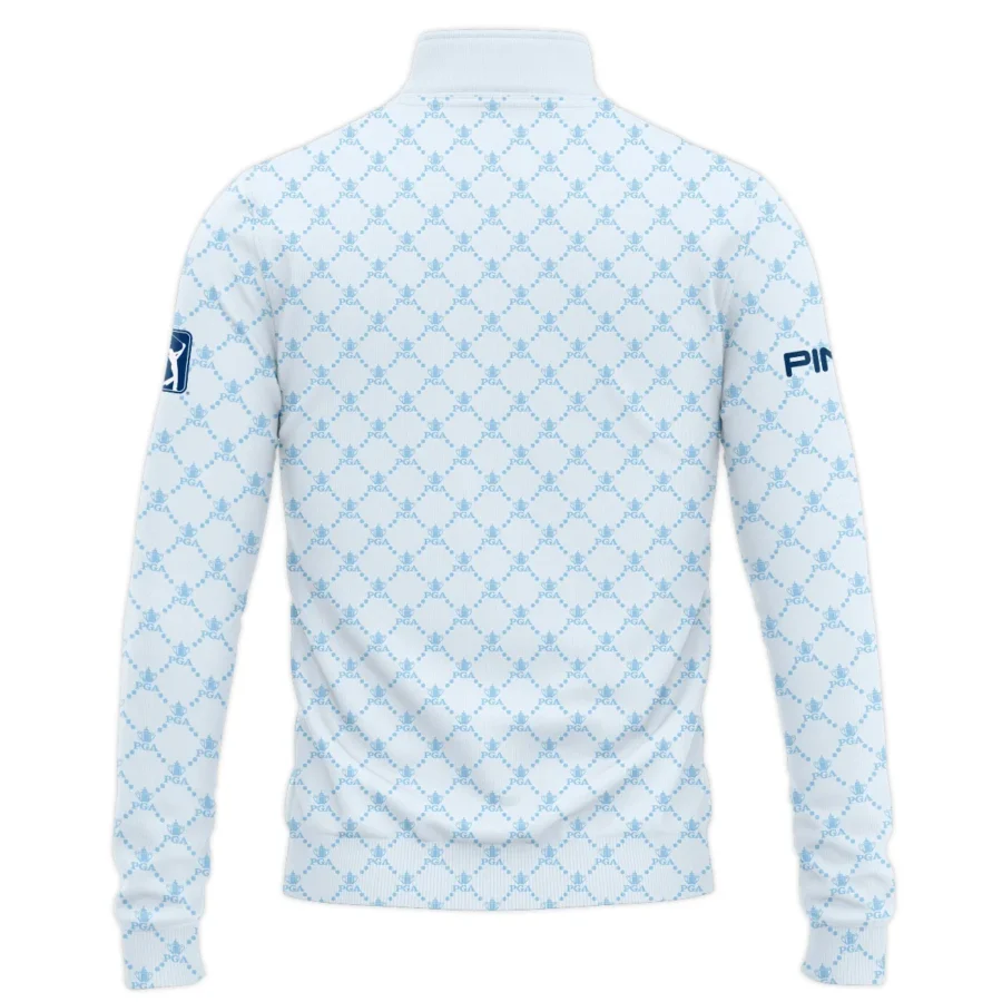 Golf Sport Pattern Light Blue Style 2024 PGA Championship Valhalla Ping Quarter-Zip Jacket Style Classic