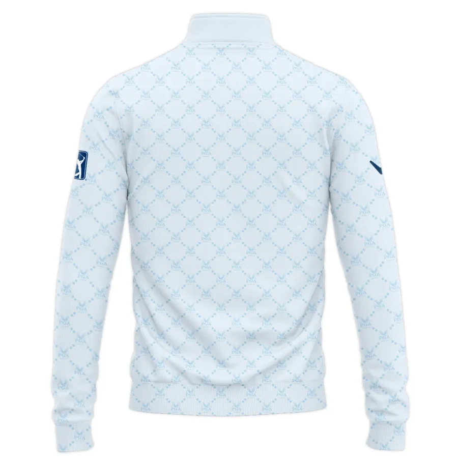 Golf Sport Pattern Light Blue Sport 2024 PGA Championship Valhalla Callaway Quarter-Zip Jacket Style Classic