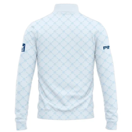 Golf Sport Pattern Light Blue Sport 2024 PGA Championship Valhalla Ping Quarter-Zip Jacket Style Classic