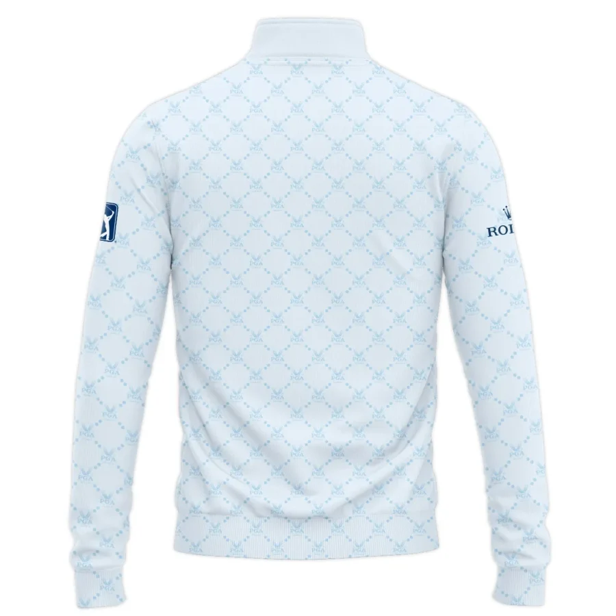 Golf Sport Pattern Light Blue Sport 2024 PGA Championship Valhalla Rolex Quarter-Zip Jacket Style Classic