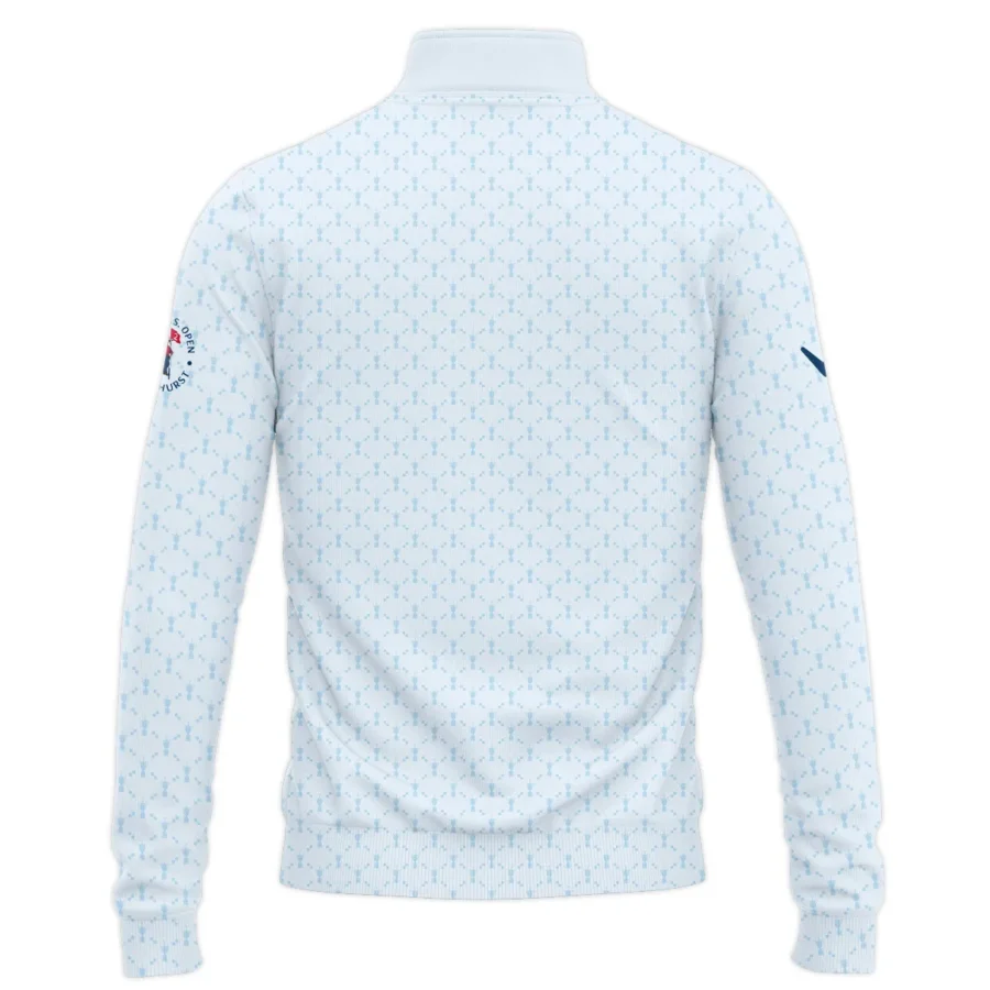 Golf Sport Pattern Blue Sport Uniform 124th U.S. Open Pinehurst Callaway Quarter-Zip Jacket Style Classic