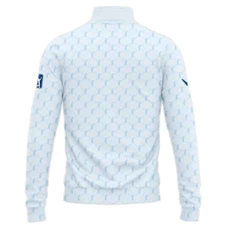 Golf Sport Pattern Light Blue Style 124th U.S. Open Pinehurst Callaway Quarter-Zip Jacket Style Classic