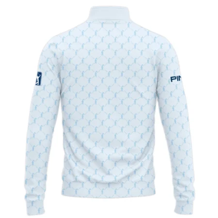 Golf Sport Pattern Light Blue Style 124th U.S. Open Pinehurst Ping Quarter-Zip Jacket Style Classic