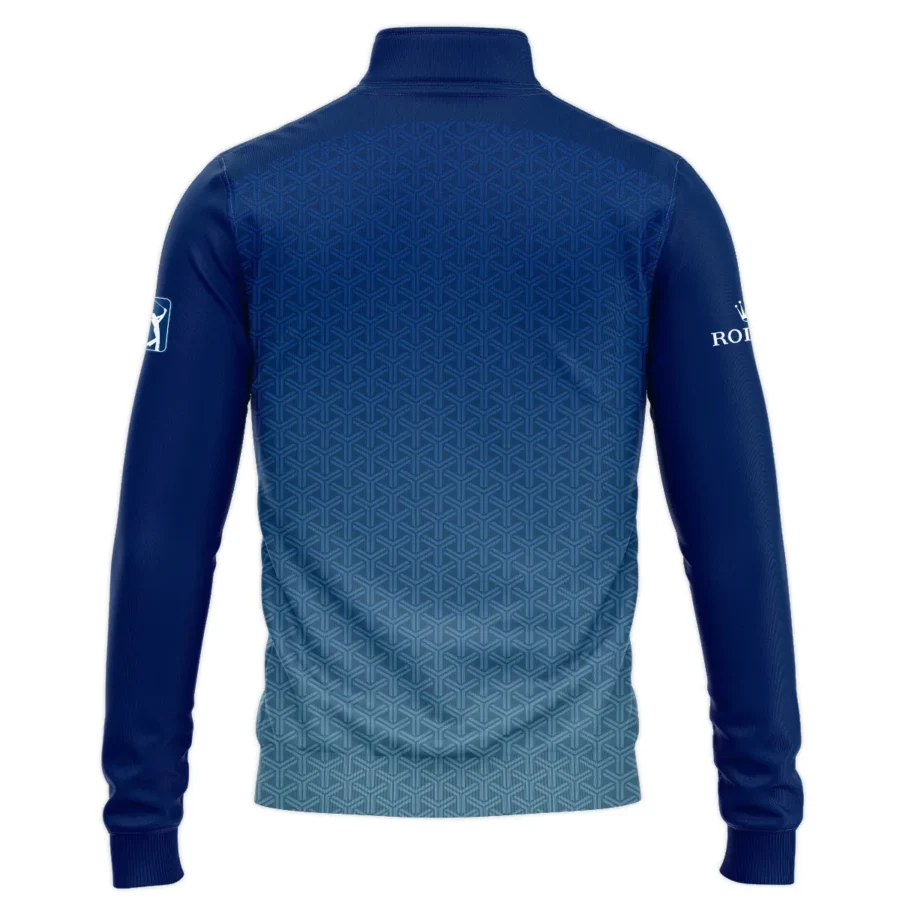 Sport Gradiend Blue Mix Color 124th U.S. Open Pinehurst Pinehurst Rolex Quarter-Zip Jacket Style Classic