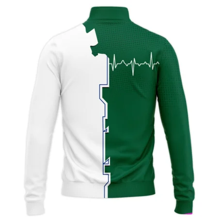 Tennis Love Green Color Wimbledon Championships Champions Wilson Performance Quarter-Zip Jacket