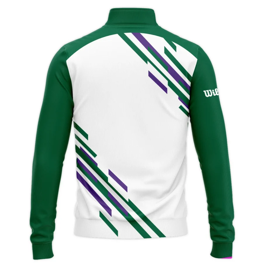 Tennis Love Green Mix Wimbledon Championships Champions Wilson Performance Quarter-Zip Jacket