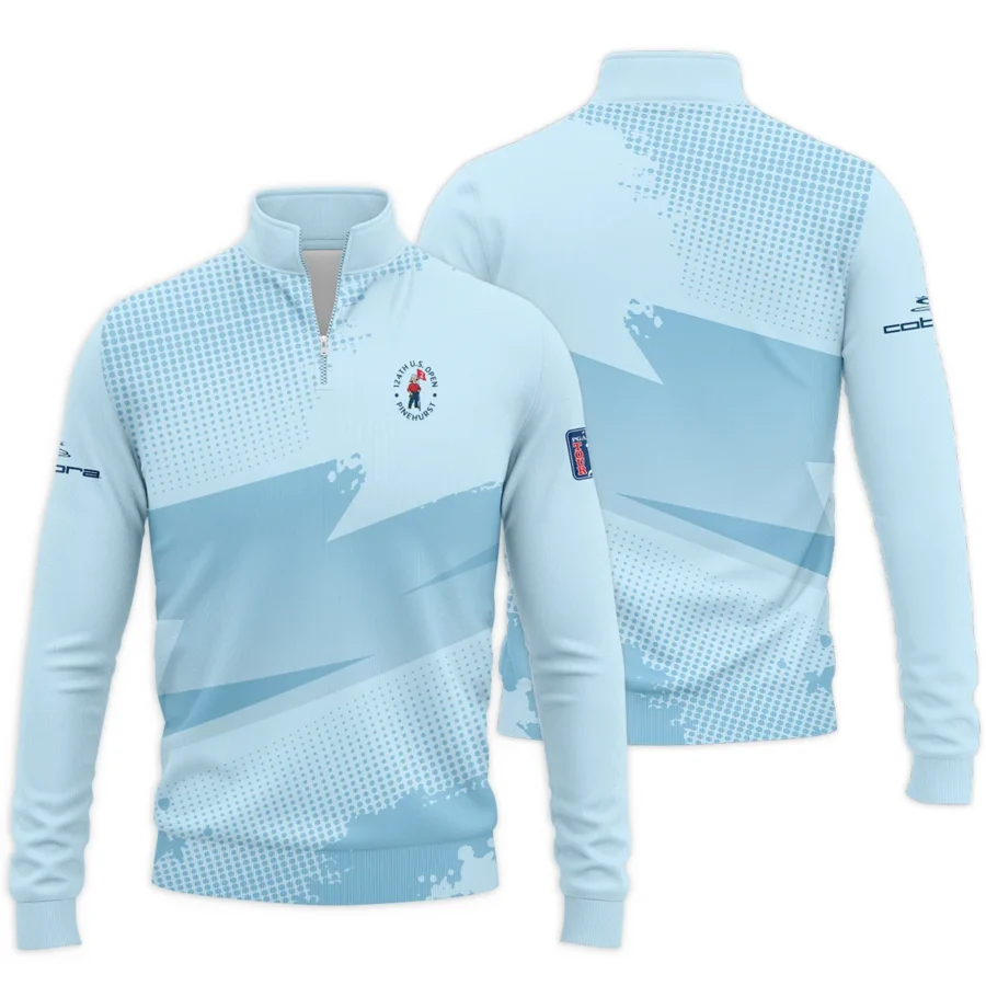 124th U.S. Open Pinehurst Cobra Golf  Light Blue Backgound Quarter-Zip Jacket Style Classic