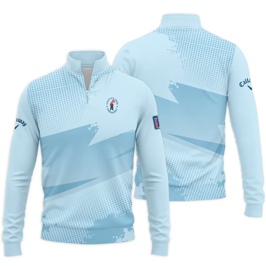 124th U.S. Open Pinehurst Callaway Light Blue Backgound Quarter-Zip Jacket Style Classic