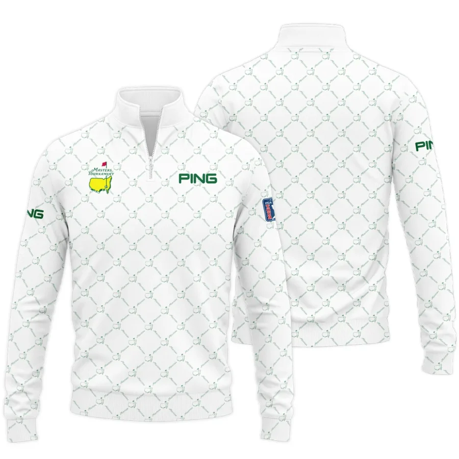 Golf Sport Pattern Color White Mix Masters Tournament Ping Quarter-Zip Jacket Style Classic