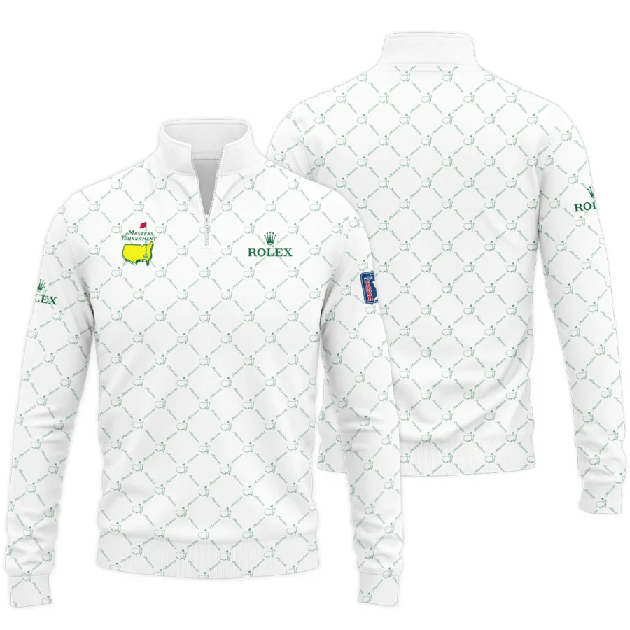 Golf Sport Pattern Color White Mix Masters Tournament Rolex Quarter-Zip Jacket Style Classic