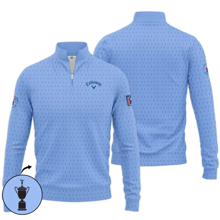 Golf Pattern Cup Blue 124th U.S. Open Pinehurst Pinehurst Callaway Quarter-Zip Jacket Style Classic