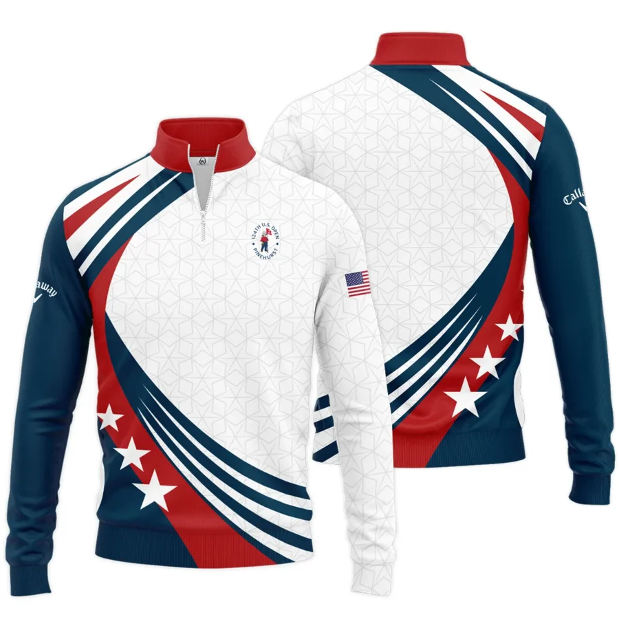 Golf Sport Blue Mix 124th U.S. Open Pinehurst Pinehurst Callaway Quarter-Zip Jacket Style Classic