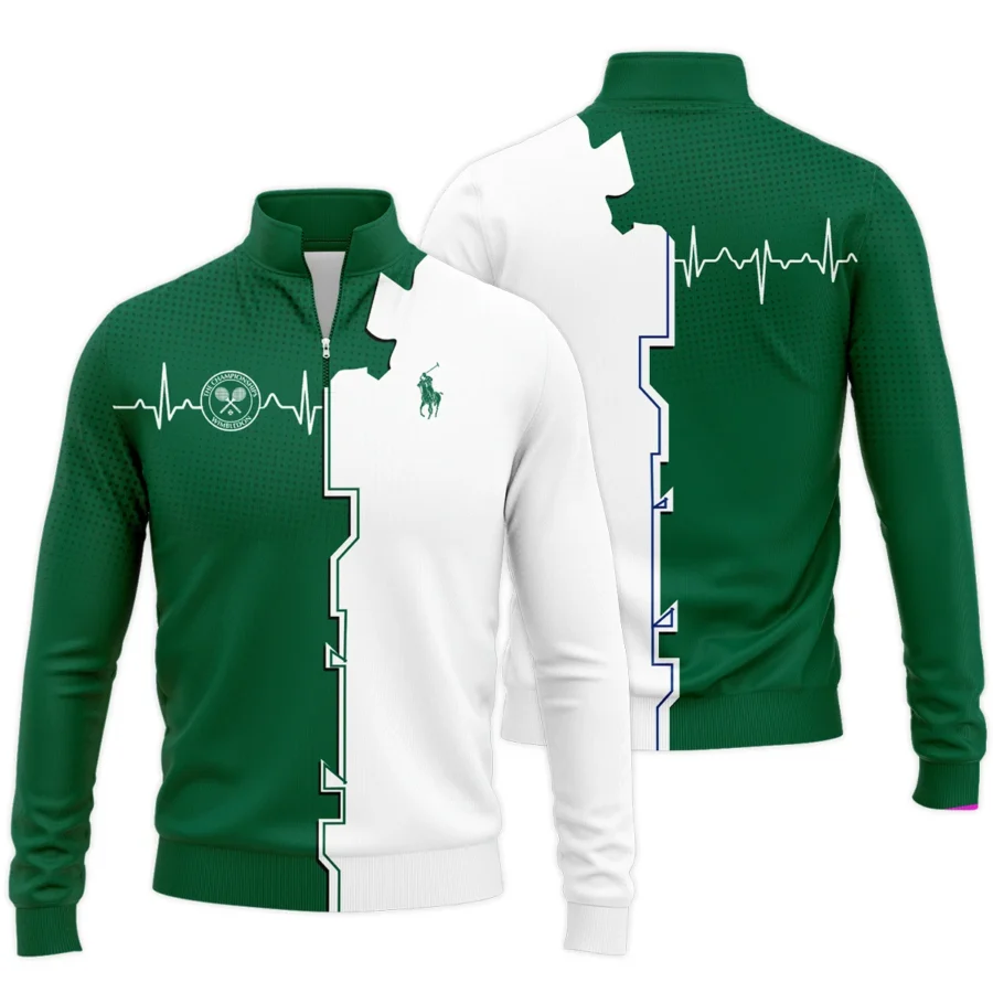 Tennis Love Green Color Wimbledon Championships Champions Ralph Lauren Performance Quarter-Zip Jacket