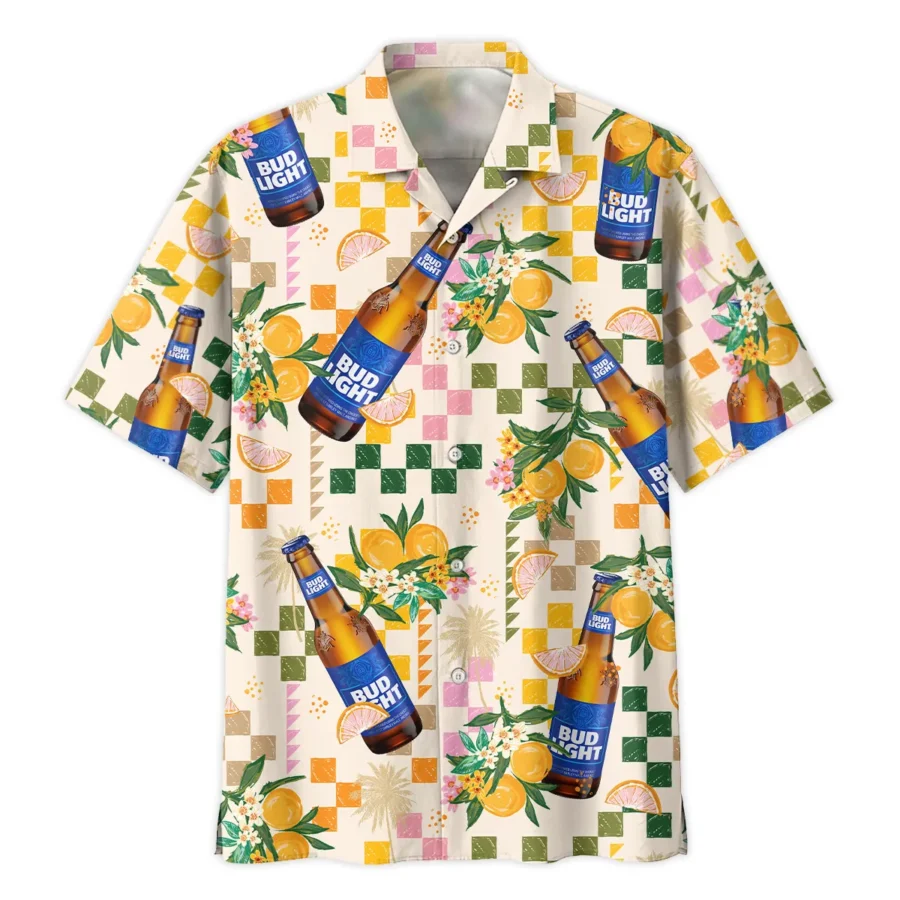 Bud Light Cheers to Summer Beer Lovers Oversized Hawaiian Shirt All Over Prints Gift Loves