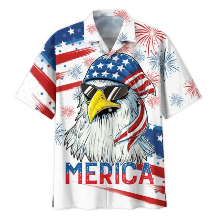 United States Independence Day All Over Prints Oversized Hawaiian Shirt