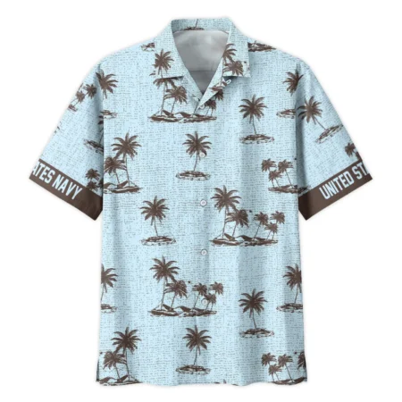 Hawaii Pattern Summer Beach Shirt Veteran U.S. Navy All Over Prints Oversized Hawaiian Shirt