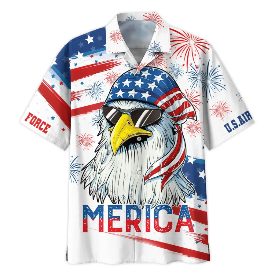 United States Independence Day U.S. Air Force All Over Prints Oversized Hawaiian Shirt