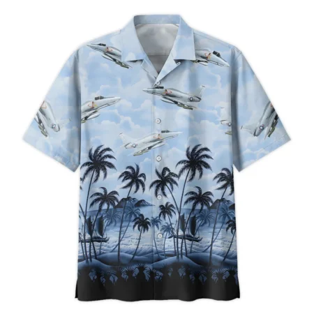 A-4 Skyhawk Hawaii Style Palm Tree U.S. Marine Corps Oversized Hawaiian Shirt All Over Prints Gift Loves