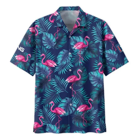 124th U.S. Open Pinehurst Pink Flamingo TropicalPing Oversized Hawaiian Shirt All Over Prints Gift Loves