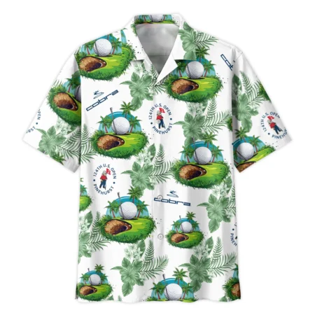 124th U.S. Open Pinehurst Green Flower Tropical Golf Cobra Golf Oversized Hawaiian Shirt All Over Prints Gift Loves