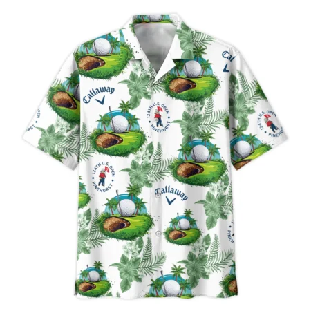 124th U.S. Open Pinehurst Green Flower Tropical Golf Callaway Oversized Hawaiian Shirt All Over Prints Gift Loves