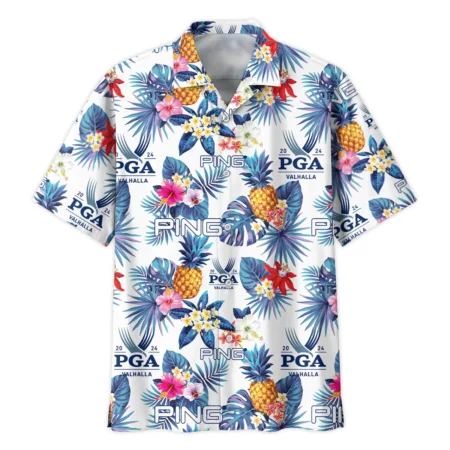 Golf Tropical Pattern 2024 PGA Championship Valhalla Ping Oversized Hawaiian Shirt All Over Prints Gift Loves