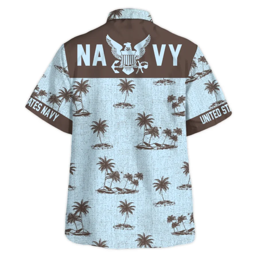 Hawaii Pattern Summer Beach Shirt Veteran U.S. Navy All Over Prints Oversized Hawaiian Shirt