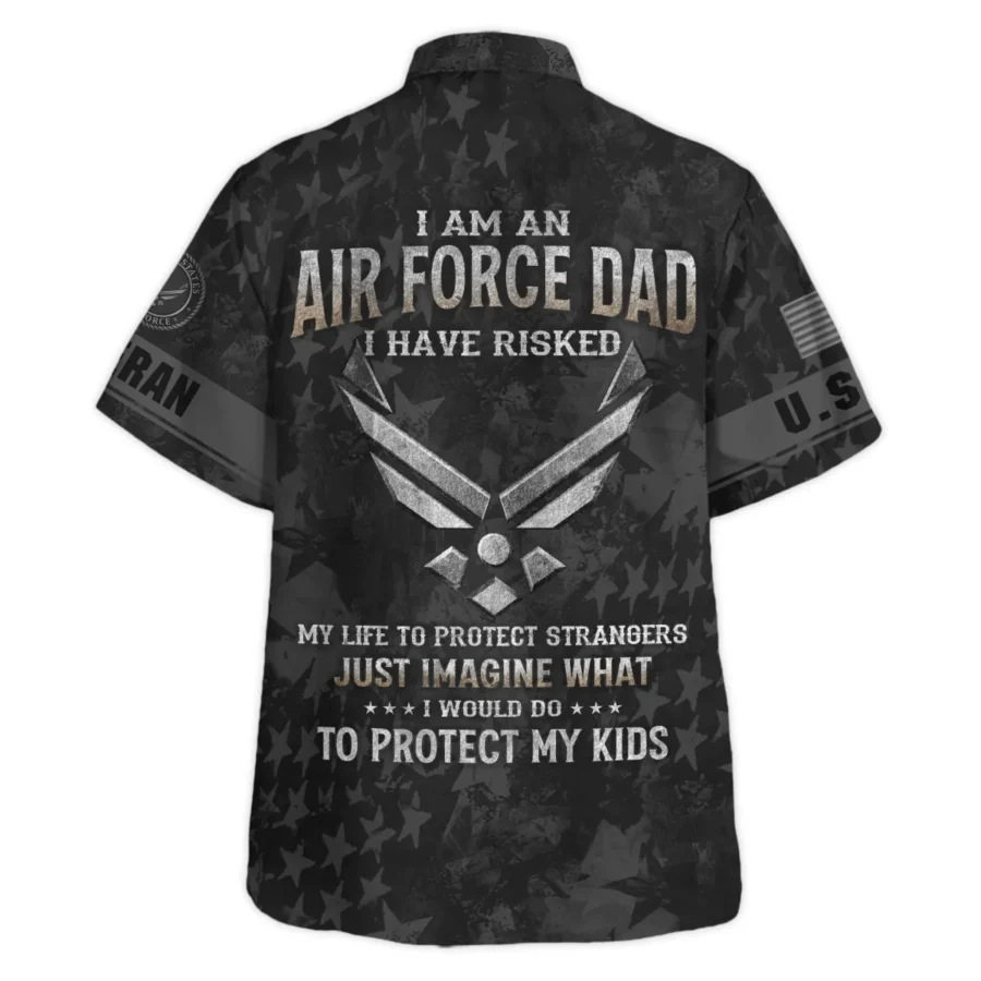 Veteran Just Imagine What I Would Do To Protect My Kids U.S. Air Force All Over Prints Oversized Hawaiian Shirt