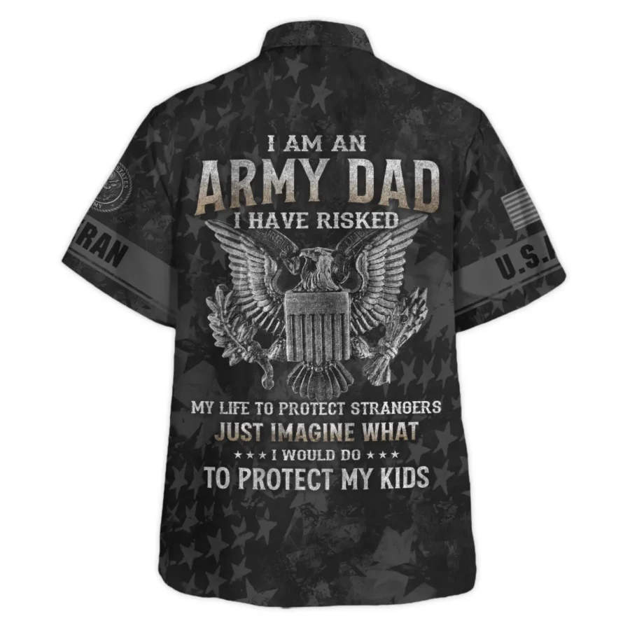 Veteran Just Imagine What I Would Do To Protect My Kids U.S. Army All Over Prints Oversized Hawaiian Shirt