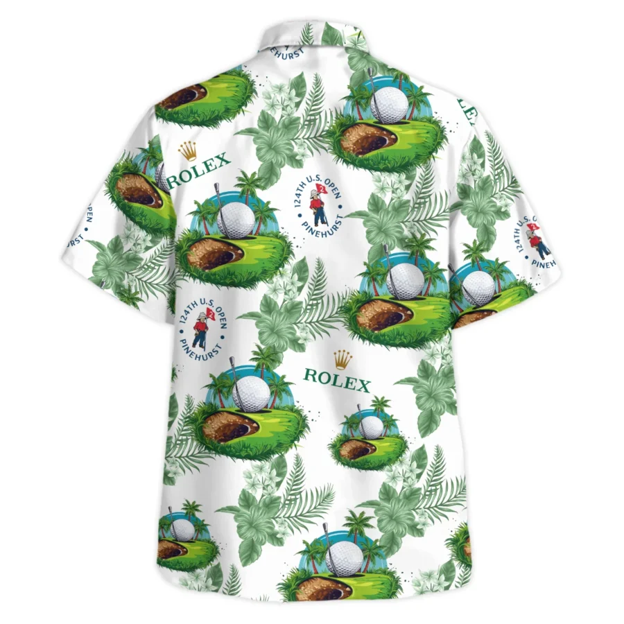 124th U.S. Open Pinehurst Green Flower Tropical Golf Rolex Oversized Hawaiian Shirt All Over Prints Gift Loves