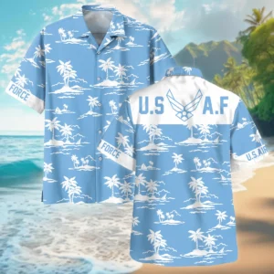 Hawaii Pattern Summer Beach Shirt Veteran U.S. Air Force All Over Prints Unisex T-Shirt