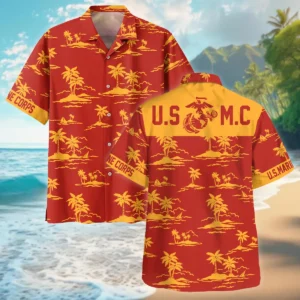 Hawaii Style Pattern U.S. Marine Corps Beach Short All Over Prints Gift Loves