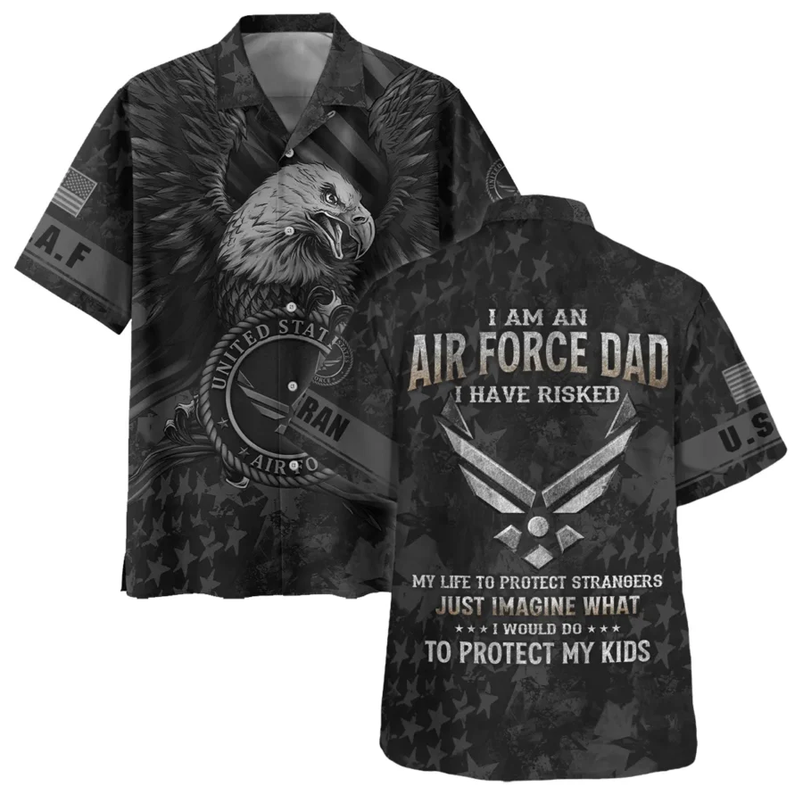 Veteran Just Imagine What I Would Do To Protect My Kids U.S. Air Force All Over Prints Oversized Hawaiian Shirt