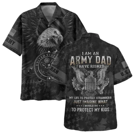 Veteran Just Imagine What I Would Do To Protect My Kids U.S. Army All Over Prints Oversized Hawaiian Shirt