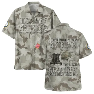 Being A Veteran Is An Honor Being A Grandpa Is Priceless U.S. Air Force All Over Prints Polo Shirt