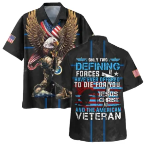 Veteran Only Two Defining Forces Have Ever Offered To Die For You U.S. Air Force All Over Prints Unisex T-Shirt