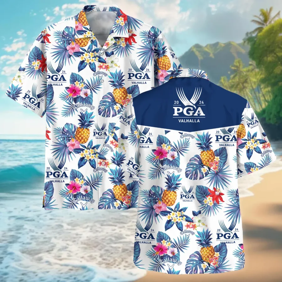 Golf Tropical Pattern 2024 PGA Championship Valhalla Callaway Oversized Hawaiian Shirt All Over Prints Gift Loves