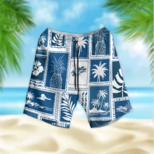 Hawaii Style Pattern U.S. Marine Corps Oversized Hawaiian Shirt All Over Prints Gift Loves