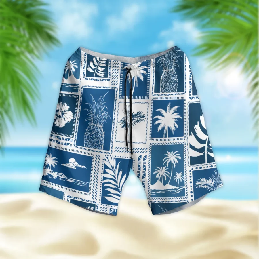 Hawaii Style Pattern U.S. Marine Corps Beach Short All Over Prints Gift Loves