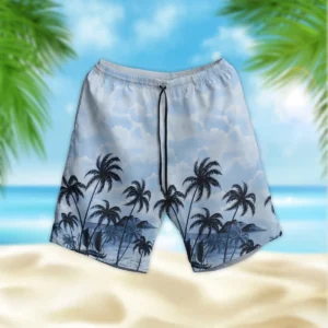 A-4 Skyhawk Hawaii Style Palm Tree U.S. Marine Corps Beach Short All Over Prints Gift Loves