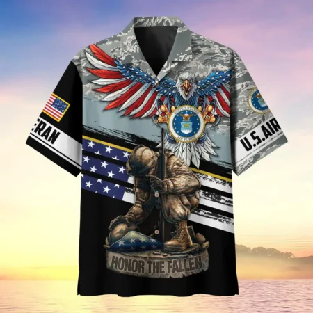 U.S. Air Force Veteran  Military Inspired Appreciation Gifts For Military Veterans All Over Prints Oversized Hawaiian Shirt