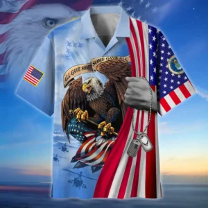 U.S. Air Force Veteran  Military Inspired Appreciation Gifts For Military Veterans All Over Prints Oversized Hawaiian Shirt