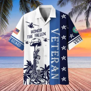 U.S. Air Force Veteran  Patriotic Retired Soldiers Patriotic Attire For Military Retirees All Over Prints Oversized Hawaiian Shirt