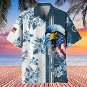 U.S. Air Force Veteran  Patriotic Retired Soldiers Patriotic Clothing For Veteran Events All Over Prints Oversized Hawaiian Shirt