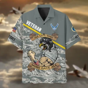 U.S. Air Force Veteran U.S. Air Force Retirees Appreciation Gifts For Military Veterans All Over Prints Oversized Hawaiian Shirt