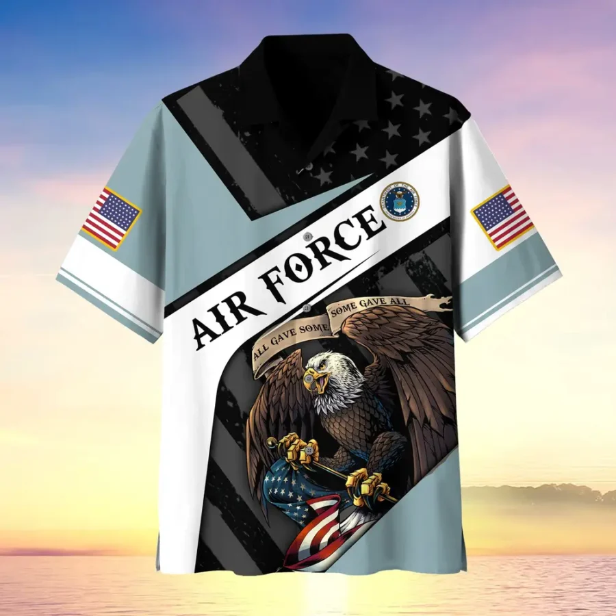 U.S. Air Force Veteran U.S. Air Force Retirees U.S. Air Force Veteran Apparel All Over Prints Oversized Hawaiian Shirt