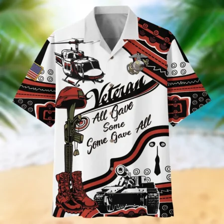 U.S. Marine Corps Veteran U.S. Marine Corps Retirees Respectful Attire For U.S. Marine Corps Service Members All Over Prints Oversized Hawaiian Shirt